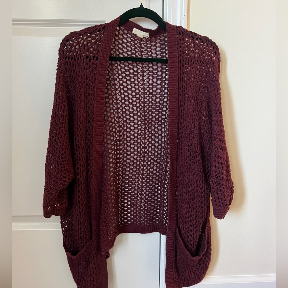 Maroon Garage Cardigan